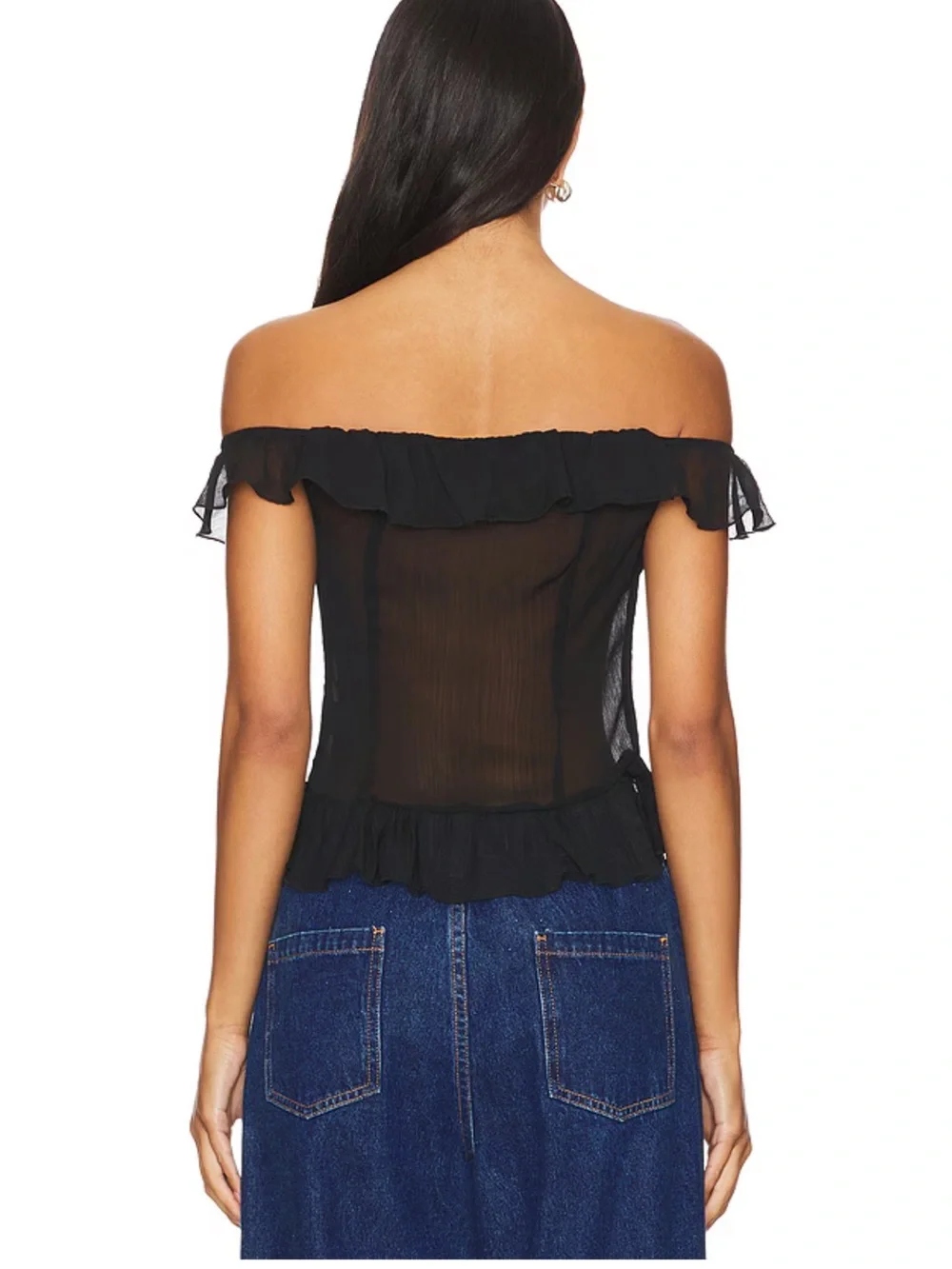 Timeless Ruffle Top in Onyx
LIONESS - Picture 4 of 6